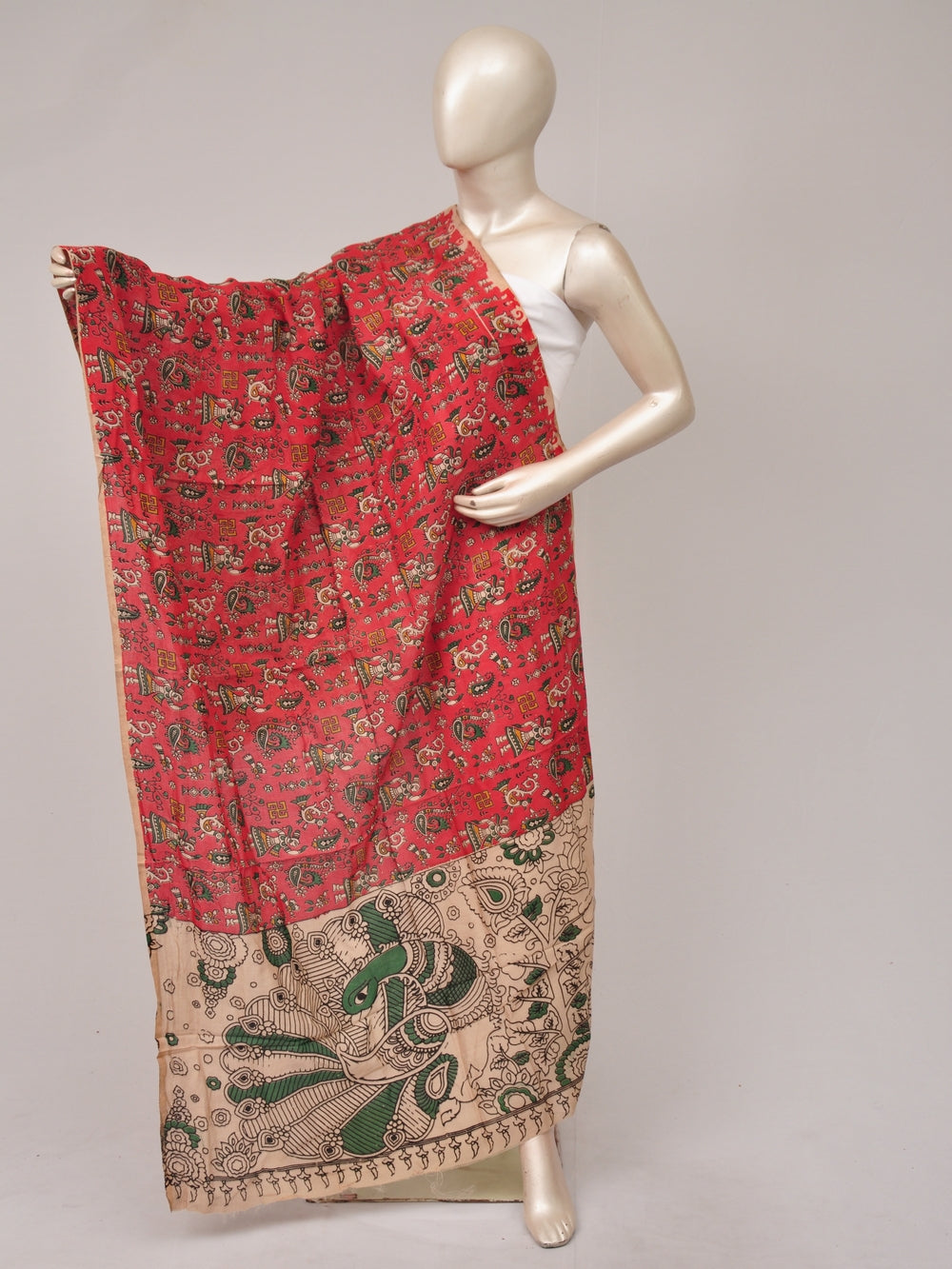 Kalamkari Silk Chunnis [D81114068]