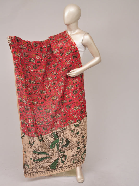 Kalamkari Silk Chunnis [D81114068]