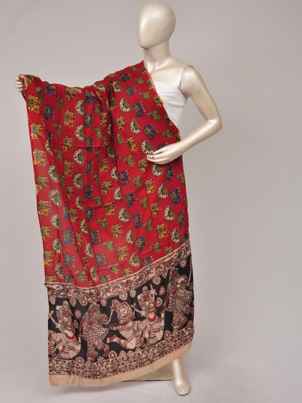 Kalamkari Chanderi Silk Chunnis [D81114069]