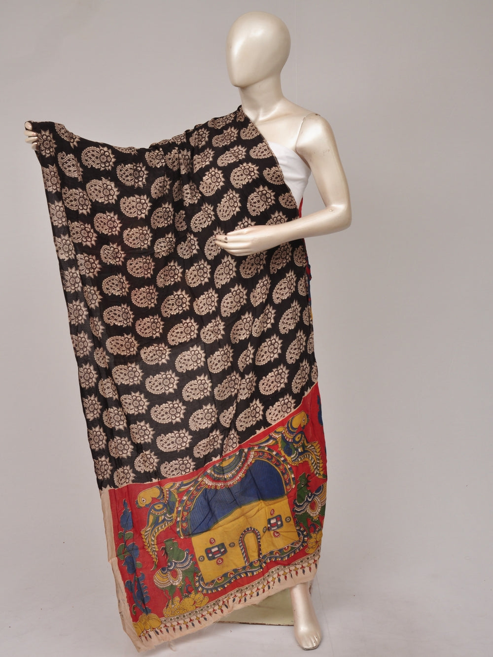 Kalamkari Silk Chunnis [D81114076]