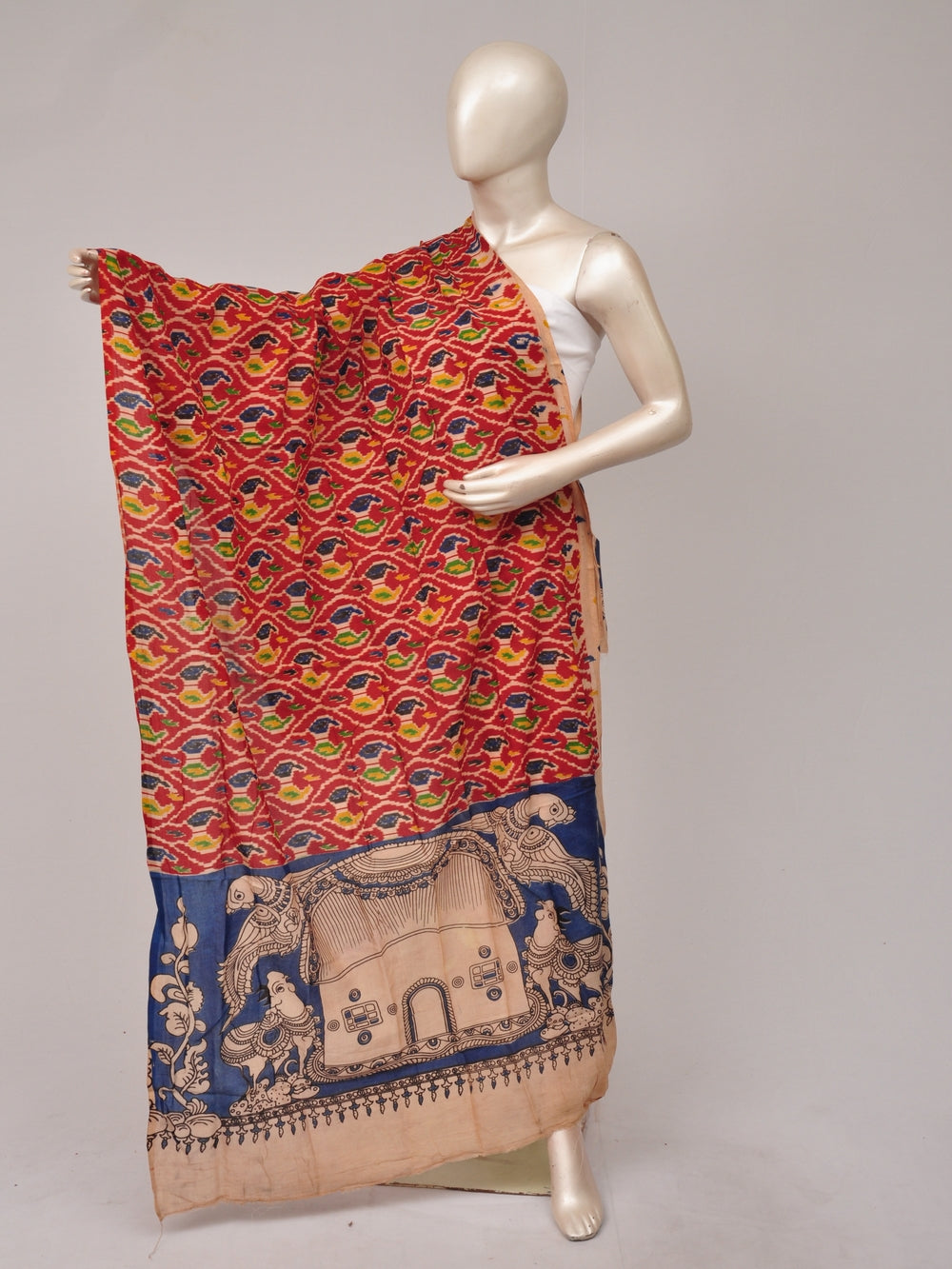 Kalamkari Silk Chunnis [D81114083]