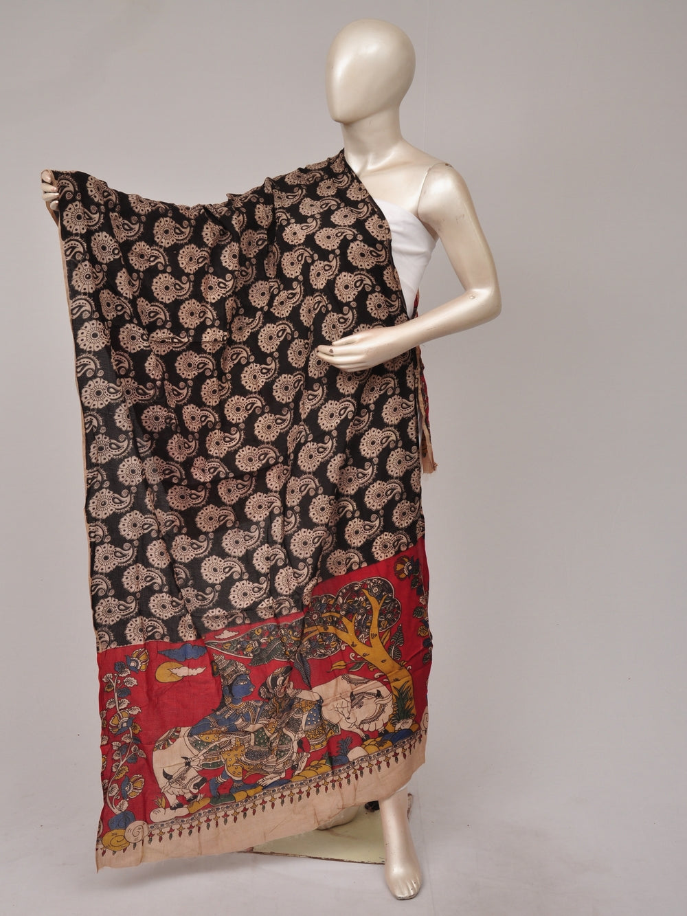Kalamkari Silk Chunnis [D81114084]