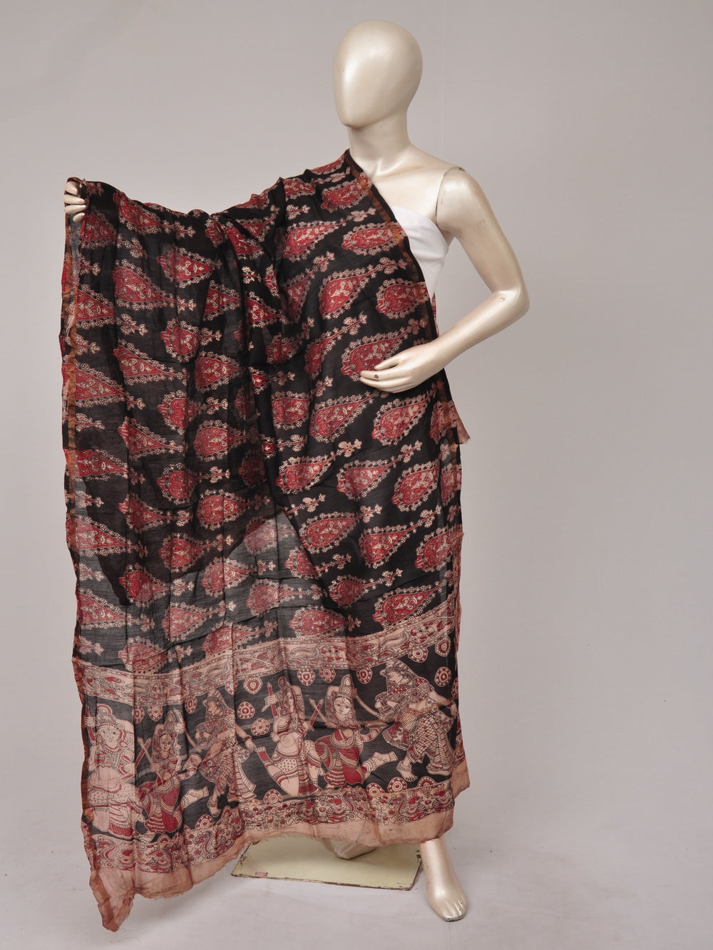 Kalamkari Silk Chunnis [D81114086]