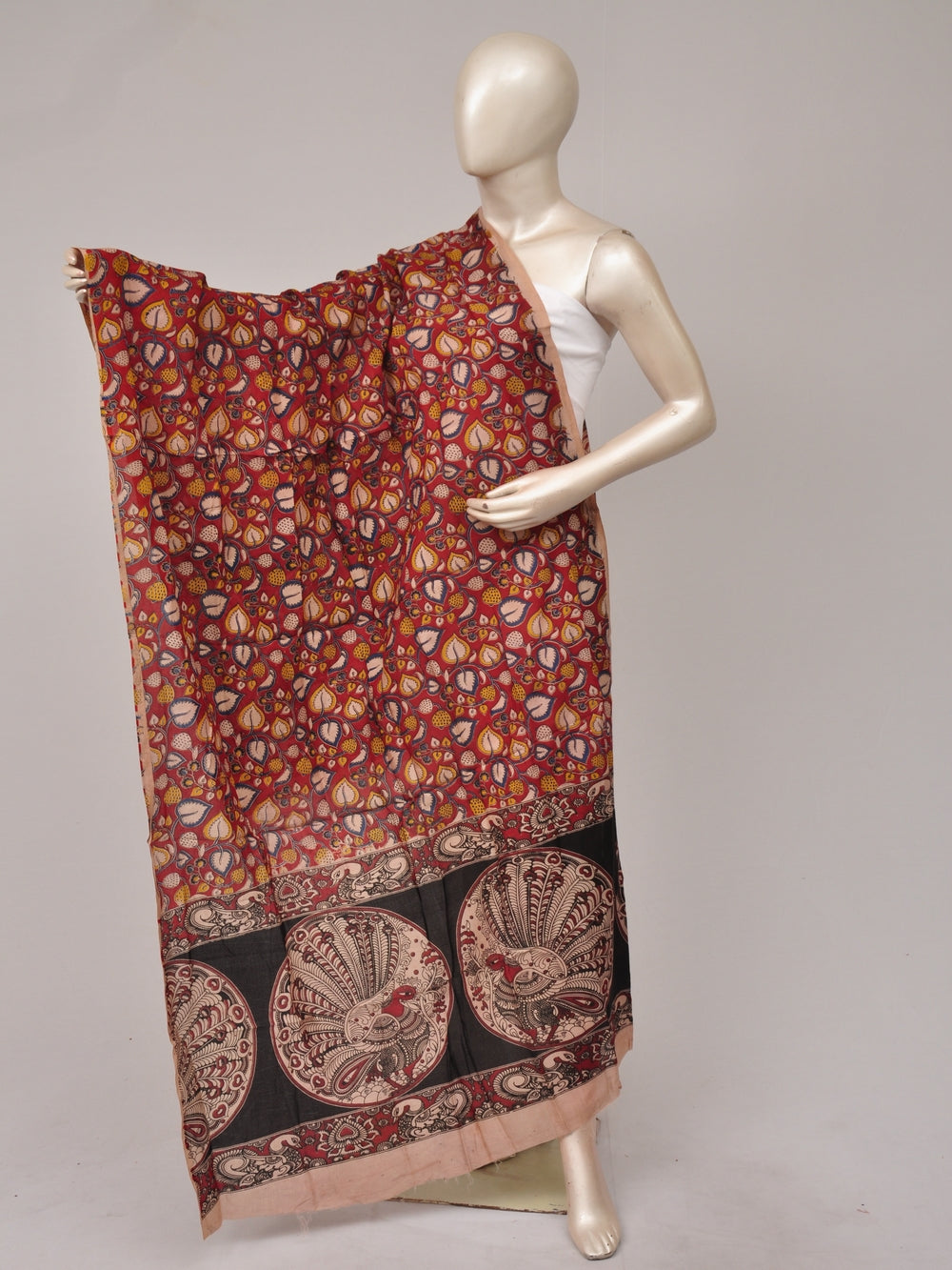 Kalamkari Silk Chunnis [D81114088]