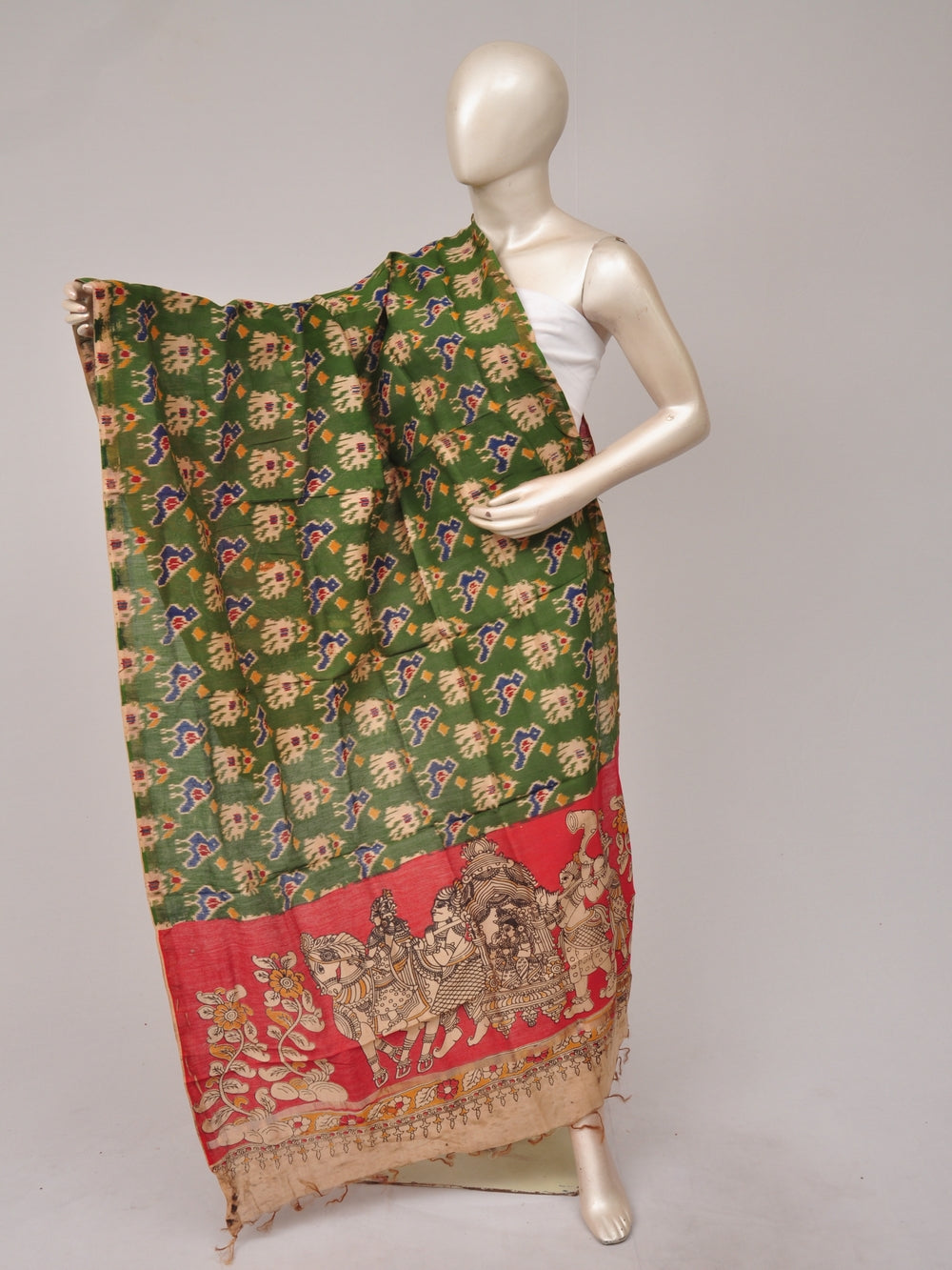 Kalamkari Chanderi Silk Chunnis [D81114090]
