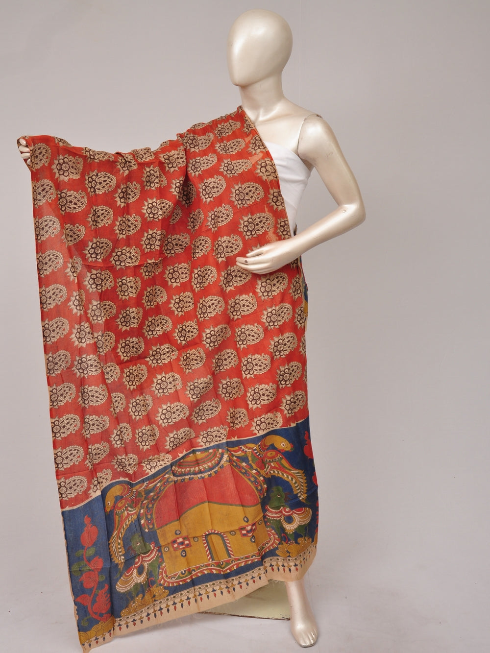 Kalamkari Silk Chunnis [D81114092]
