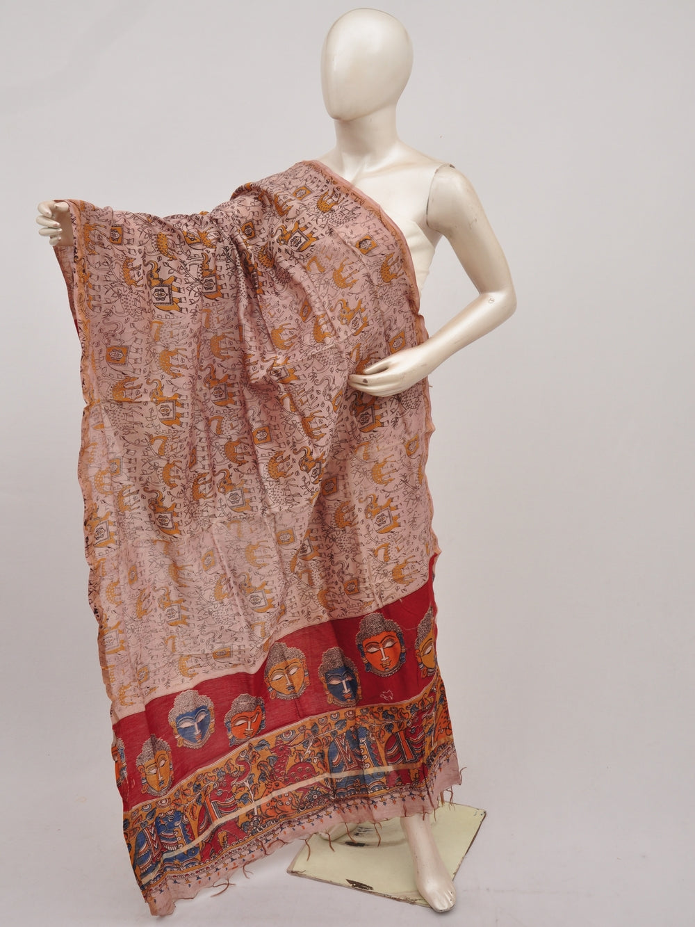Kalamkari Chanderi Silk Chunnis [D90504066] - DressesForWomen.IN