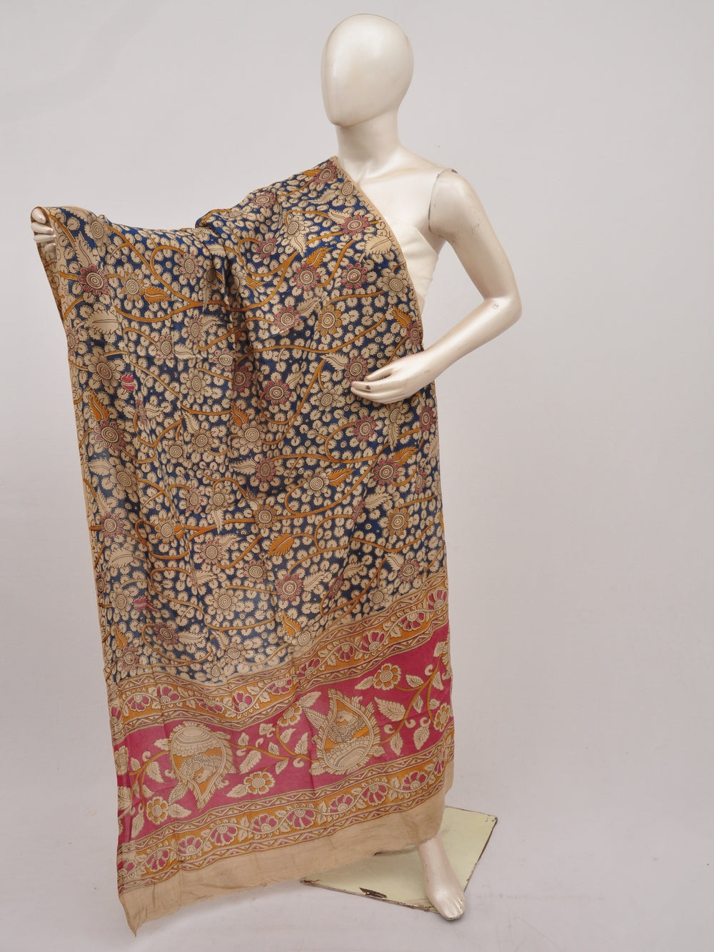 Kalamkari Chanderi Silk Chunnis [D91025001]