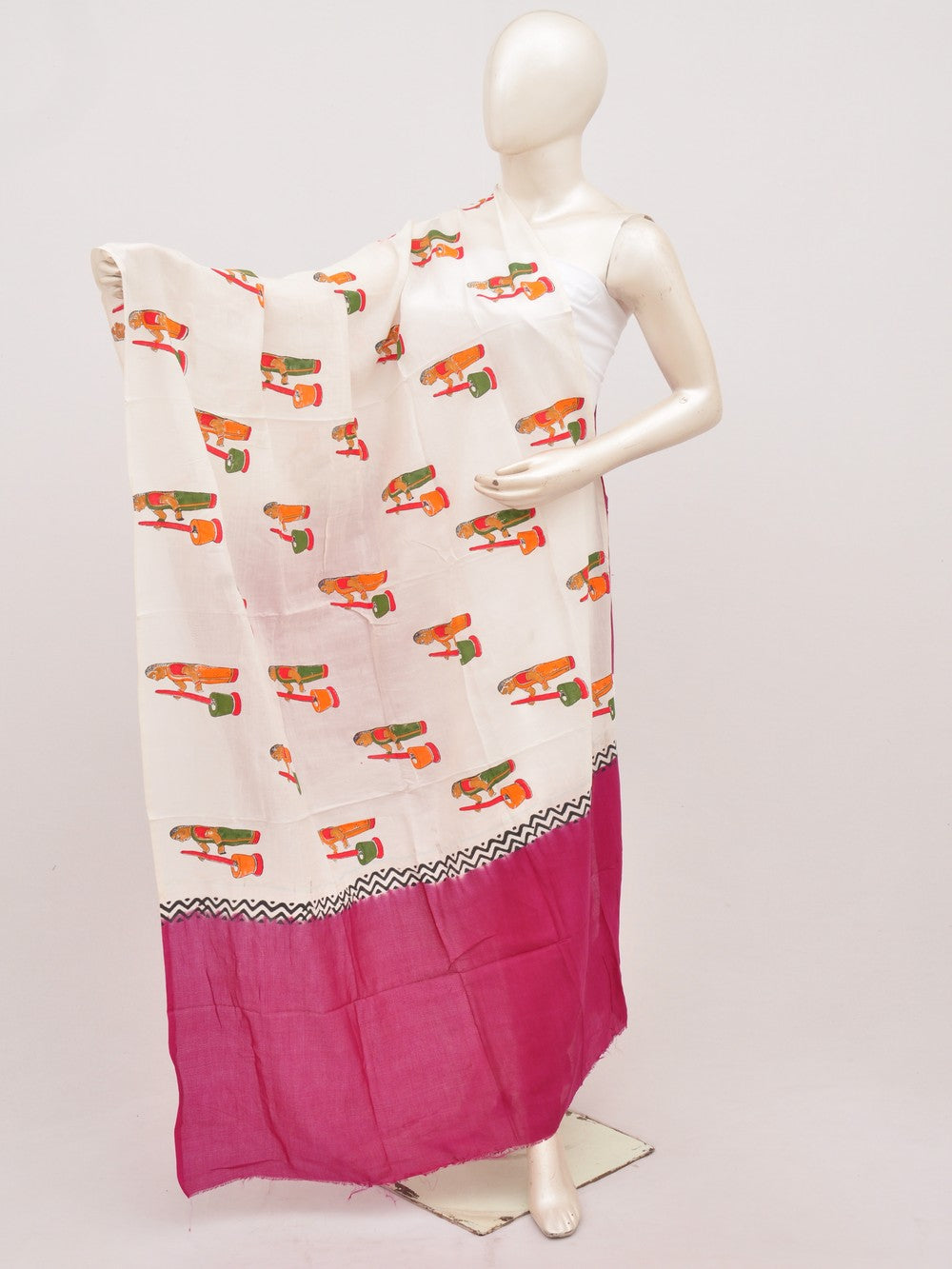 Kalamkari Chanderi Silk Chunnis [D91025007]