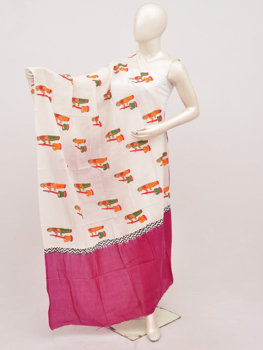 Kalamkari Chanderi Silk Chunnis [D91025007]