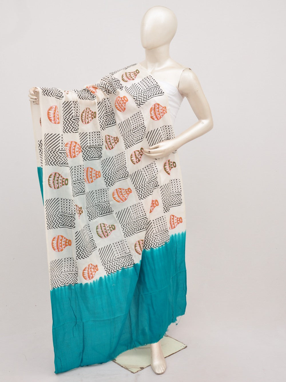 Kalamkari Chanderi Silk Chunnis [D91025036]