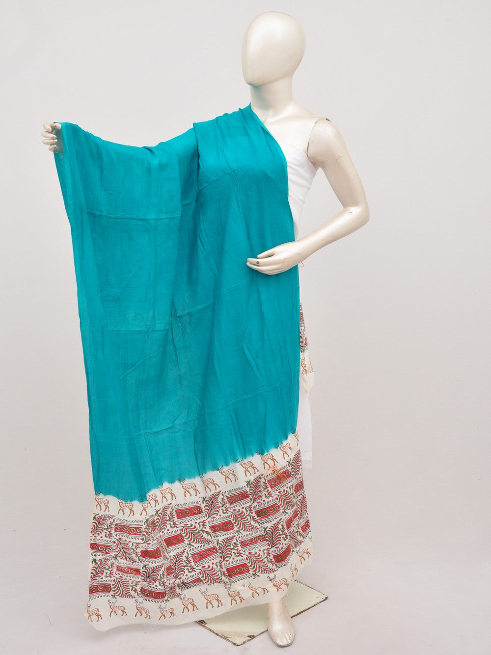 Kalamkari Chanderi Silk Chunnis [D91025044]