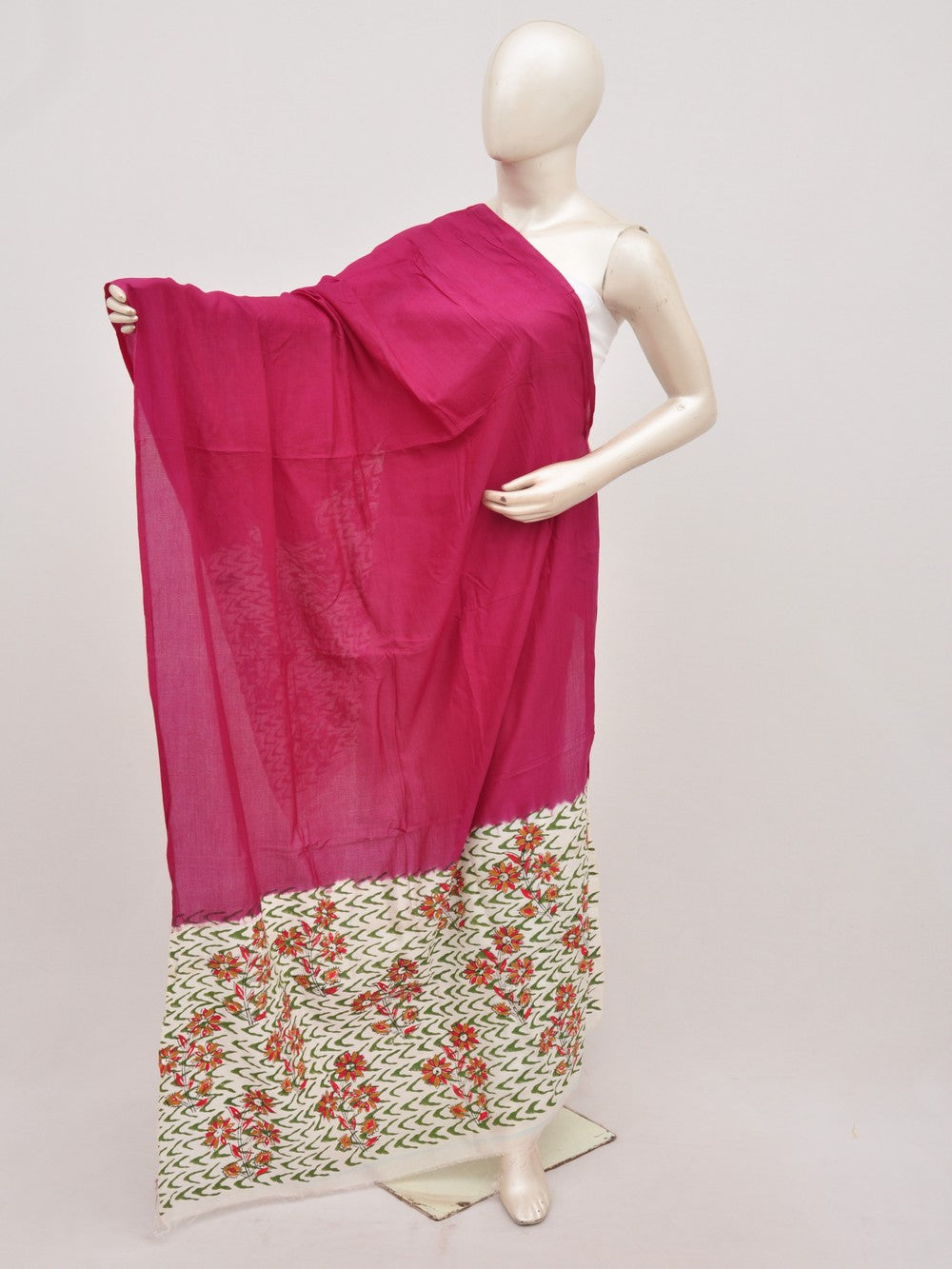 Kalamkari Chanderi Silk Chunnis [D91025049]