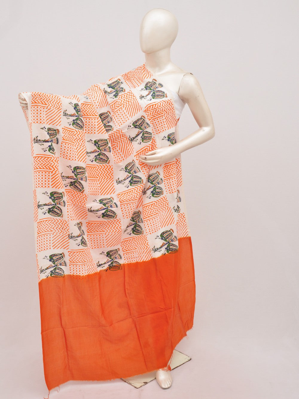 Kalamkari Chanderi Silk Chunnis [D91025051]