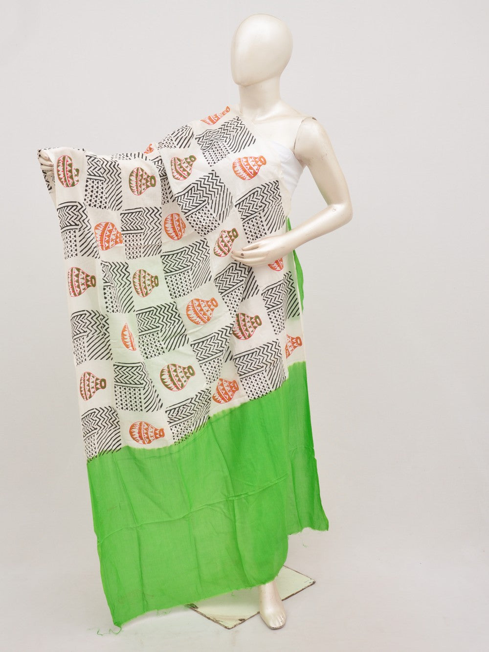 Kalamkari Chanderi Silk Chunnis [D91025055]