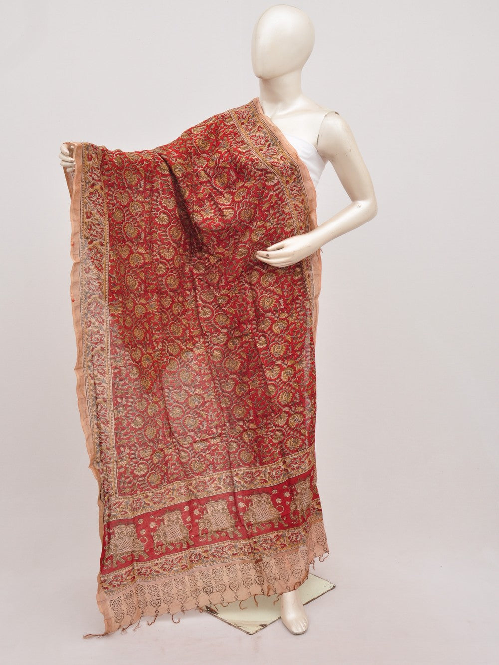 Kalamkari Chanderi Silk Chunnis [D91025056]