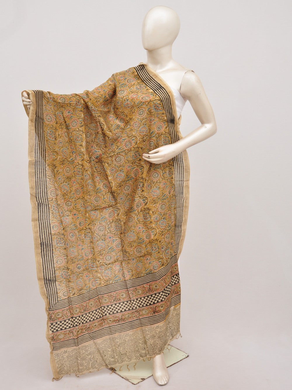 Kalamkari Chanderi Silk Chunnis [D91025064]