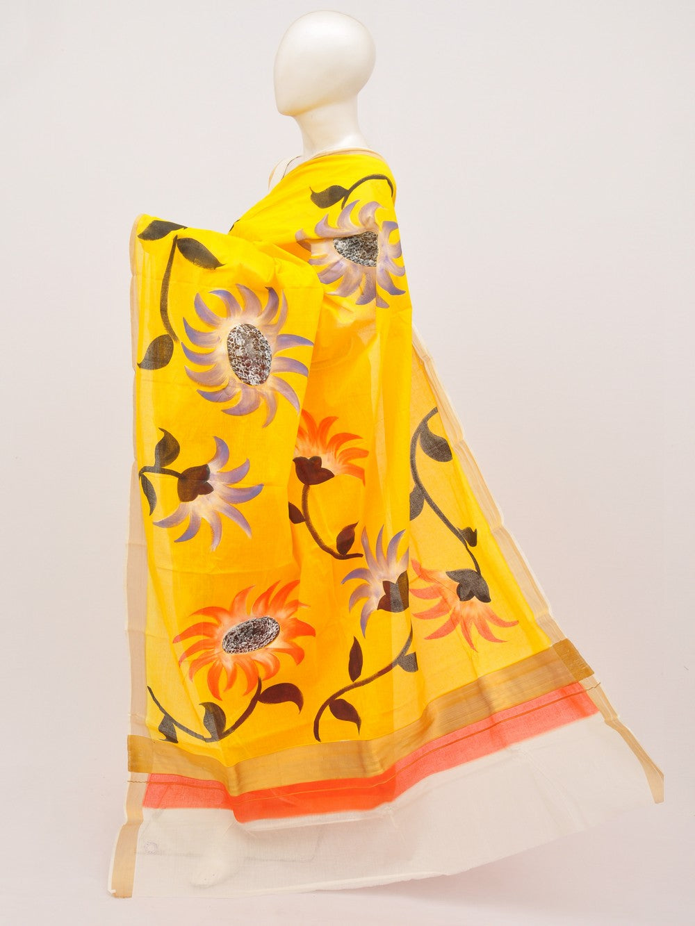 Kerala Hand print Cotton Sarees [D91008002]