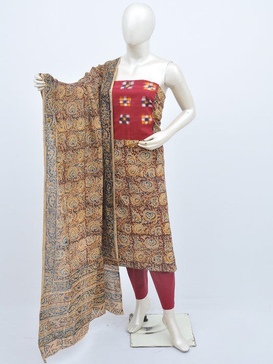 Kalamkari Ikkat Designer Dress Material [D20628057]