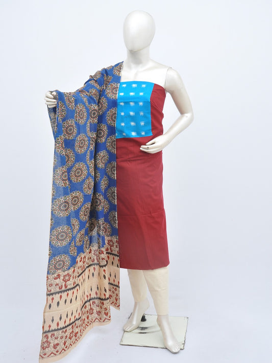 Kalamkari Ikkat Designer Dress Material [D20909024]