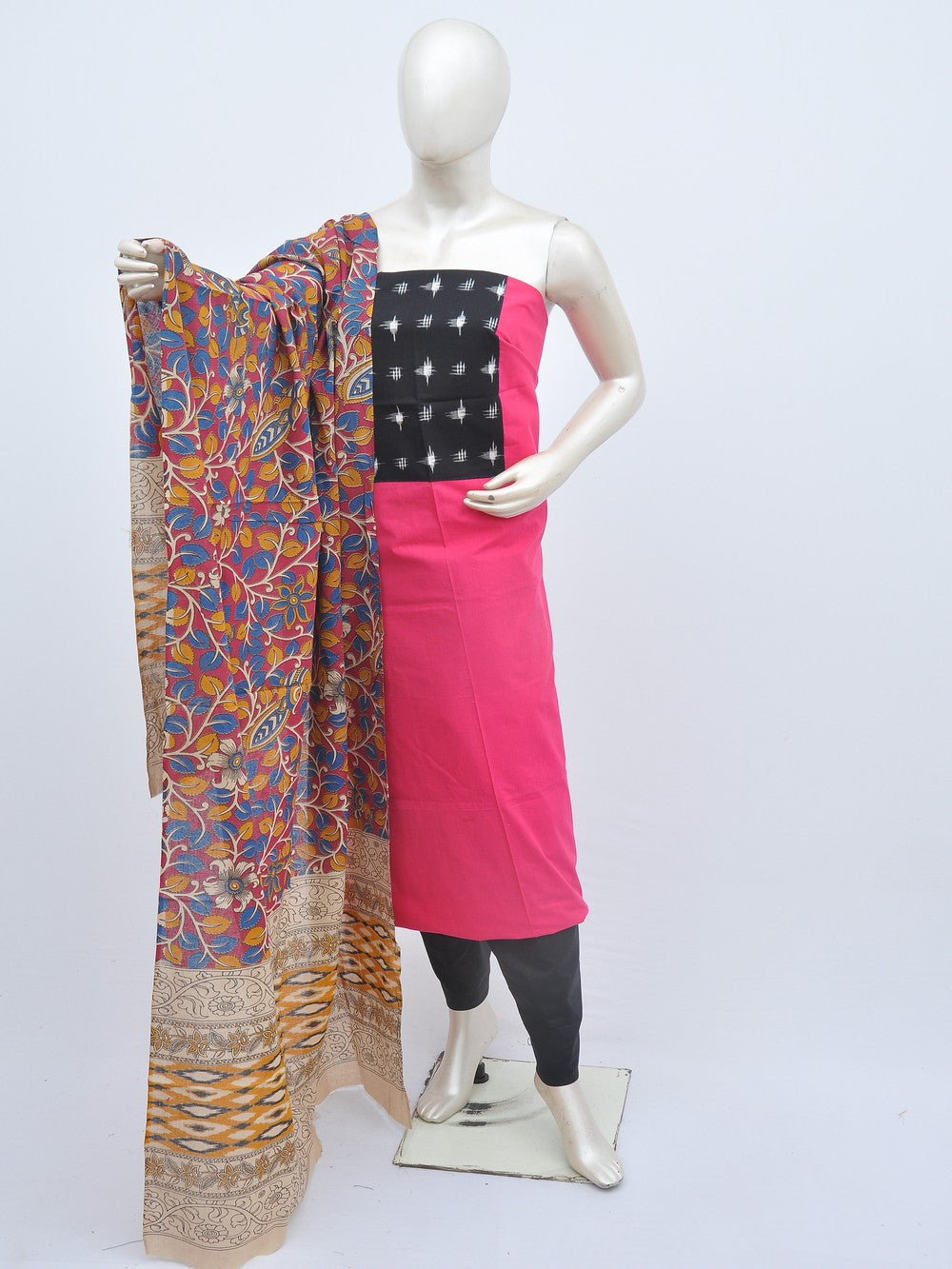 Kalamkari Ikkat Designer Dress Material [D20909044]