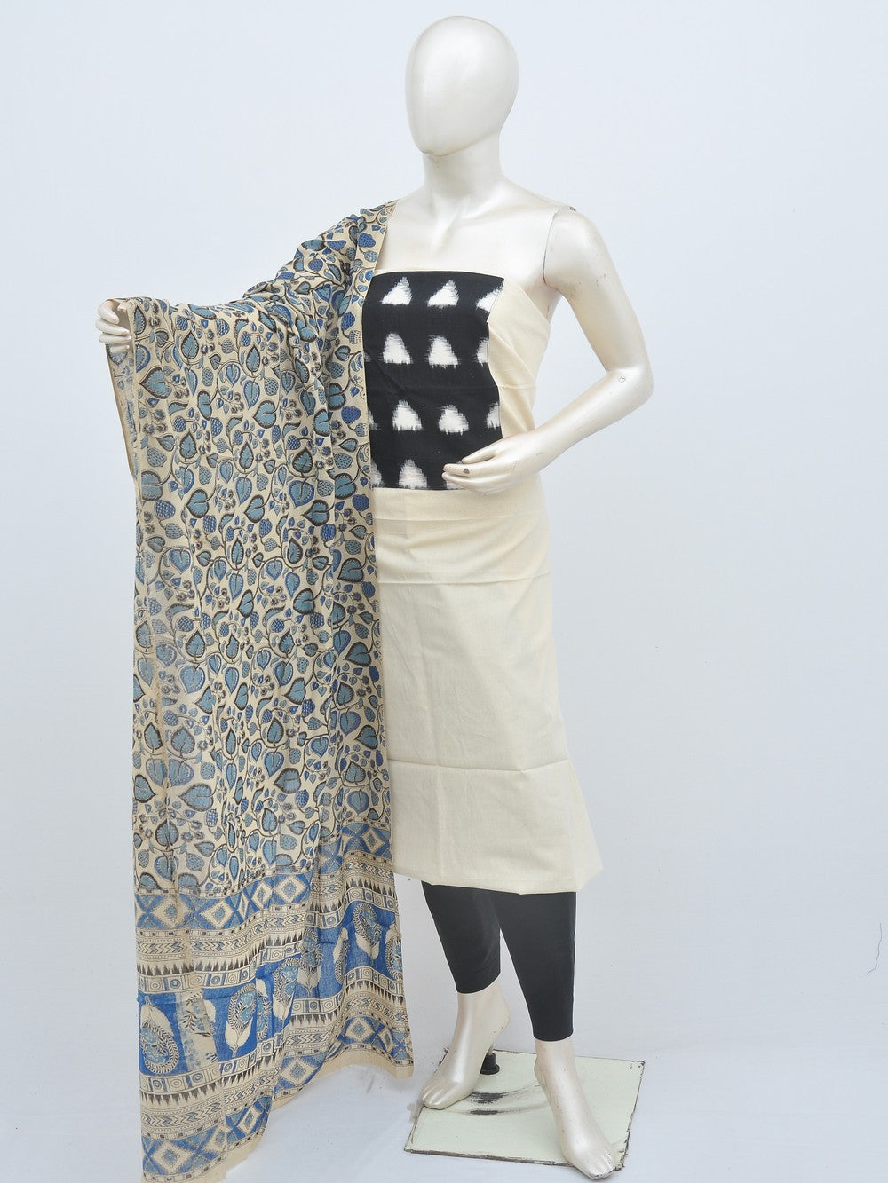 Kalamkari Ikkat Designer Dress Material [D21209025]