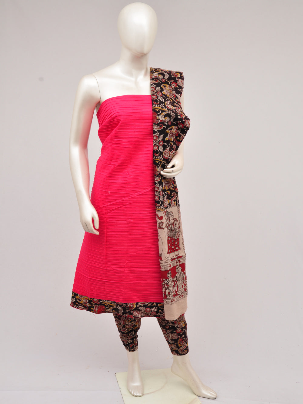 Kalamkari Designer Patch Dress Material [D61015101]