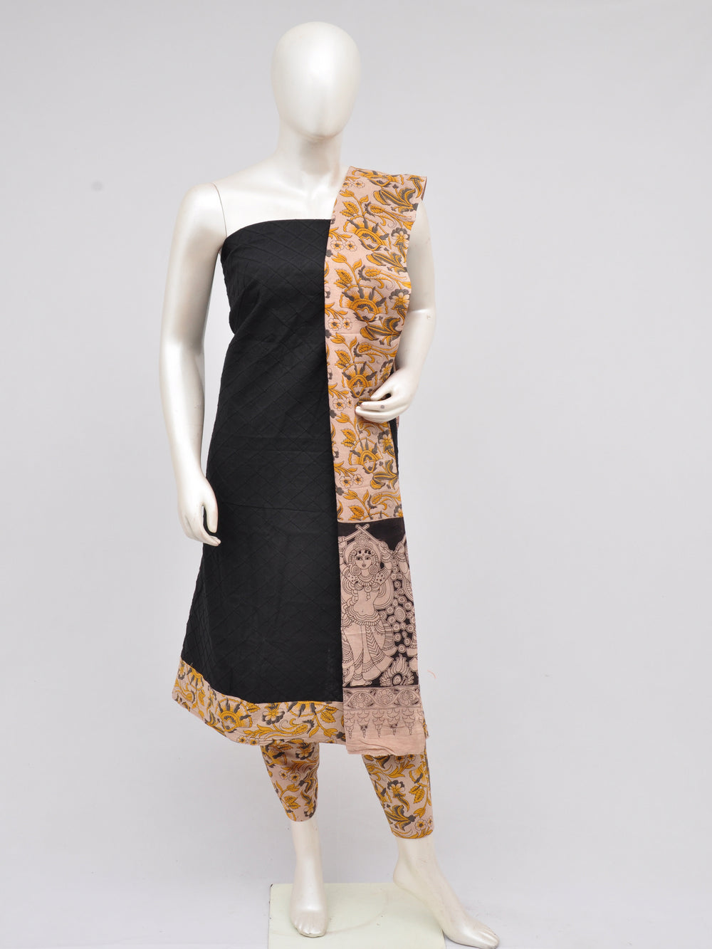 Kalamkari Designer Patch Dress Material [D61118002]