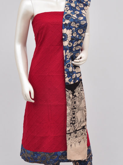 Kalamkari Designer Patch Dress Material [D61118008]