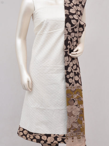 Kalamkari Designer Patch Dress Material [D61222003]