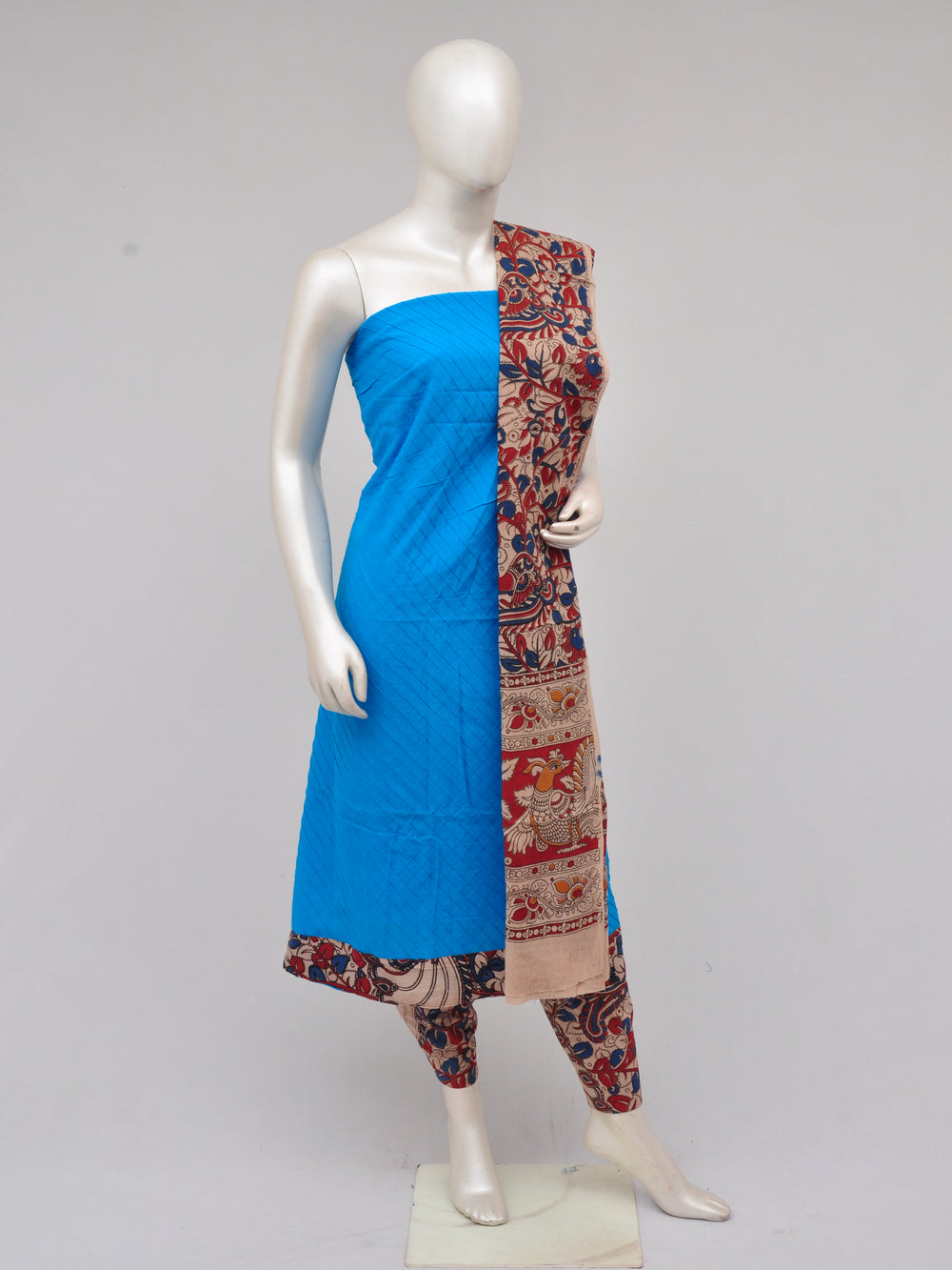 Kalamkari Designer Patch Dress Material [D61226066]