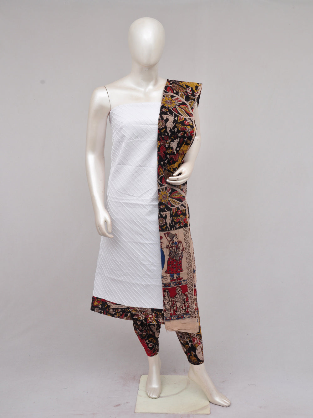 Kalamkari Designer Patch Dress Material [D70107010]