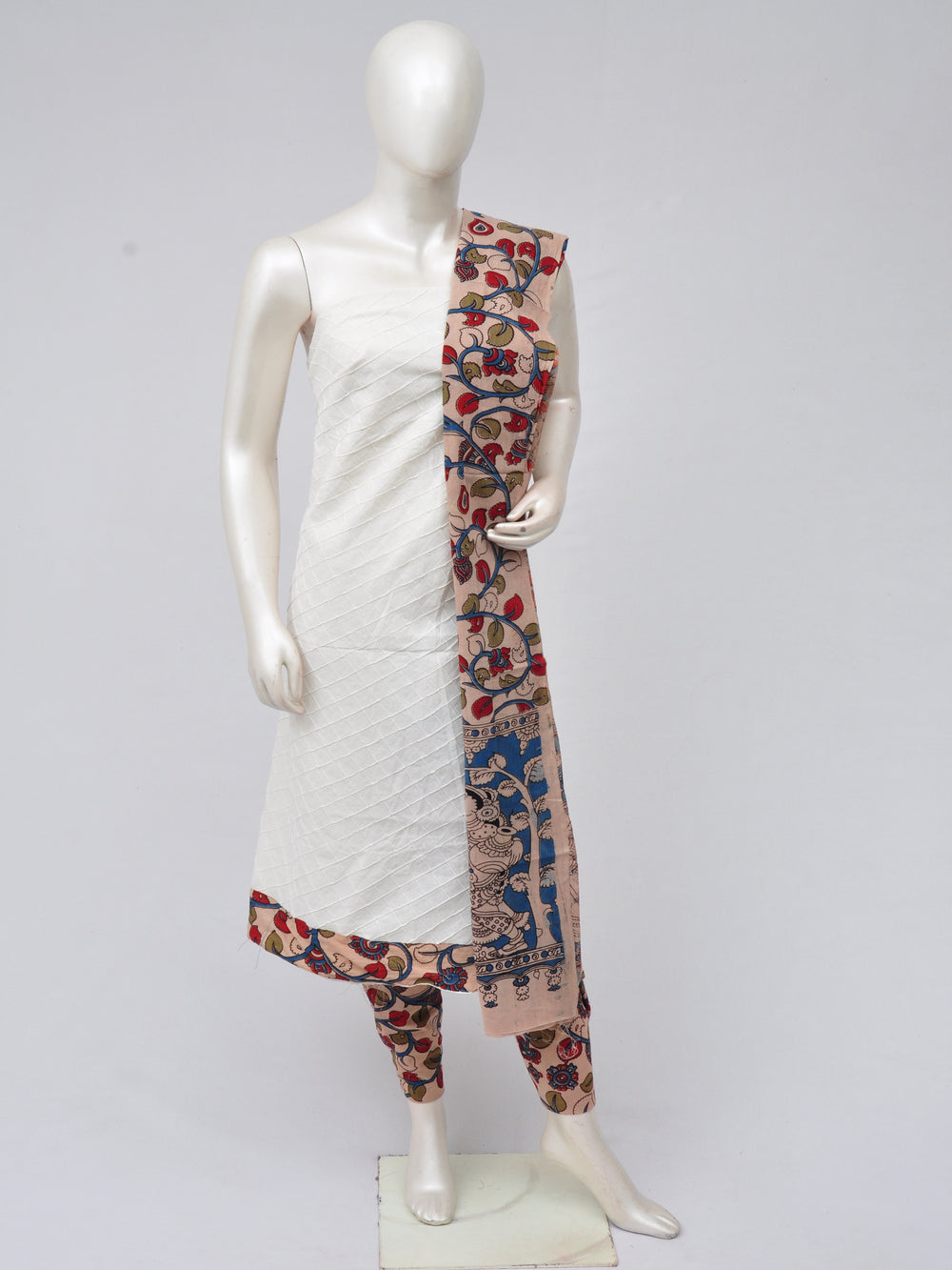Kalamkari Designer Patch Dress Material [D70217003]