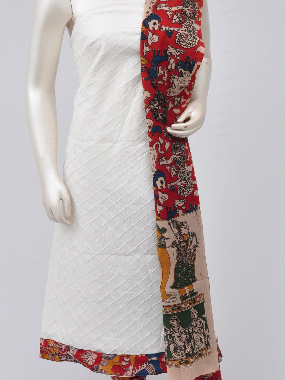 Kalamkari Designer Patch Dress Material [D70217004]