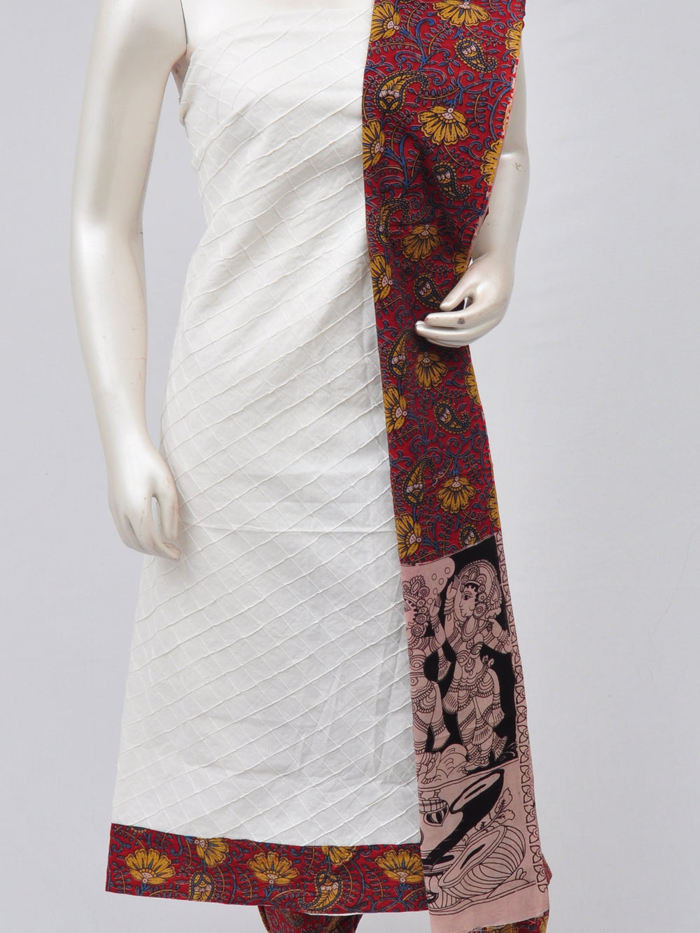 Kalamkari Designer Patch Dress Material [D70217006]