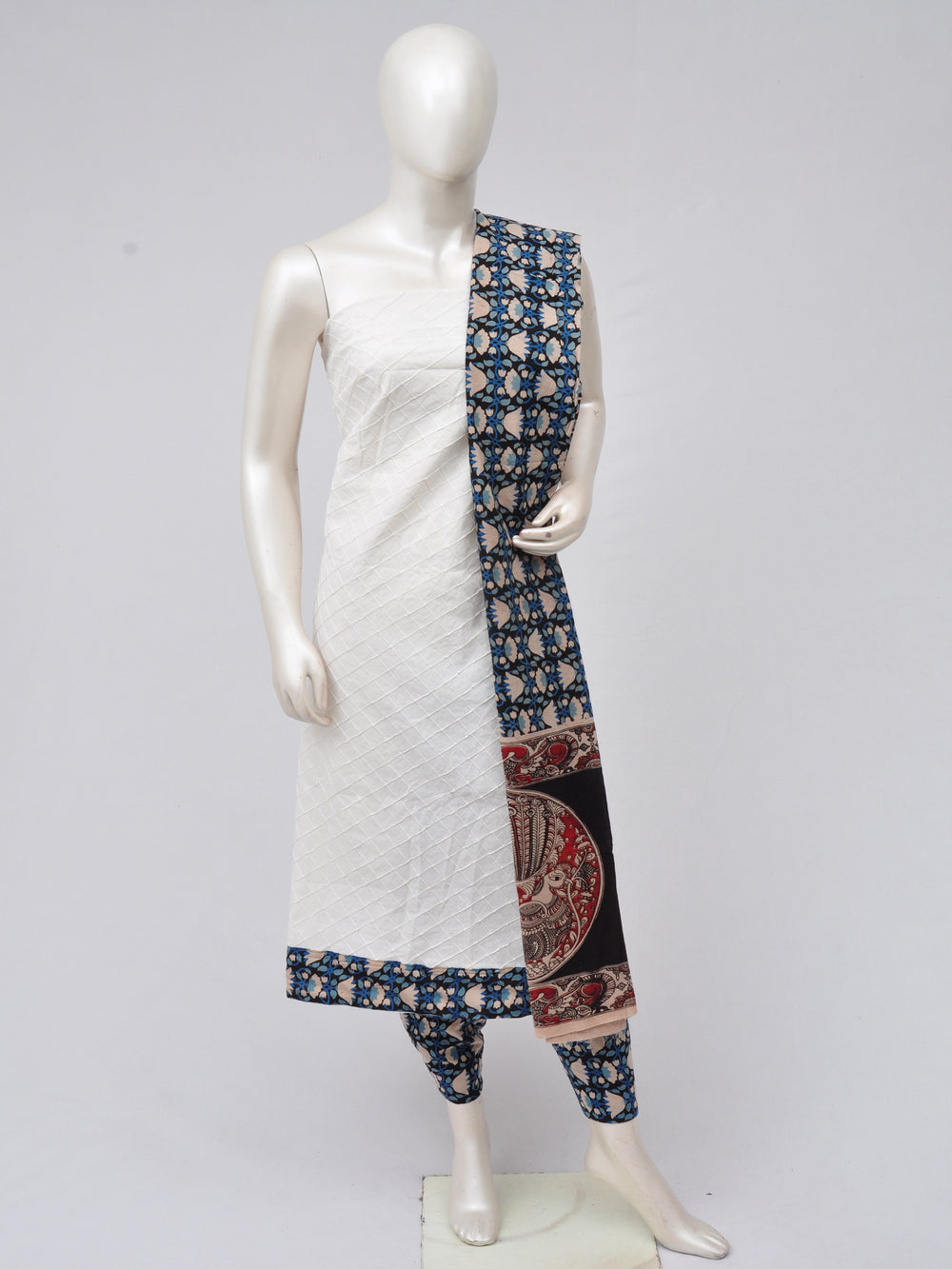 Kalamkari Designer Patch Dress Material [D70217009]