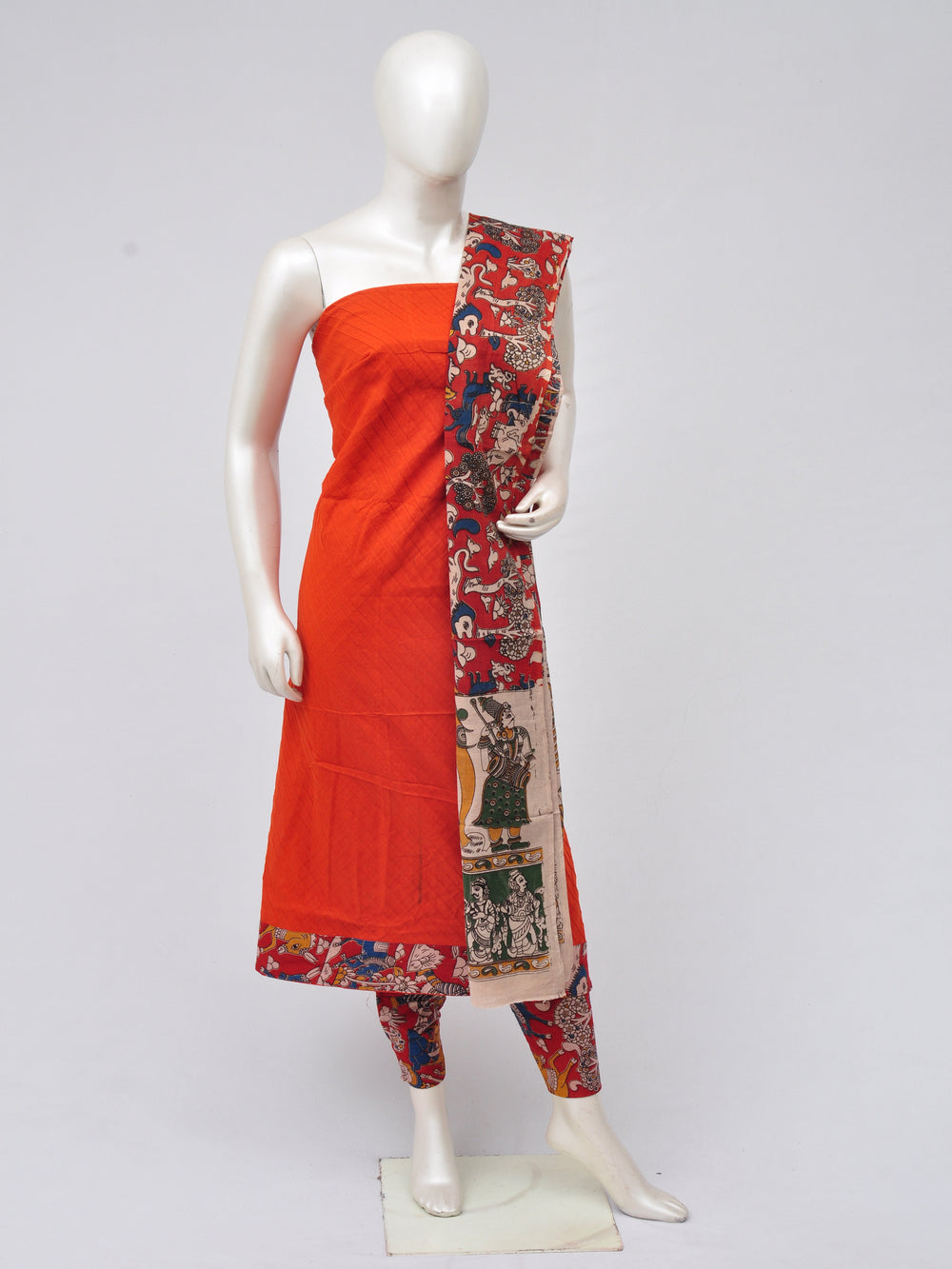 Kalamkari Designer Patch Dress Material [D70217010]