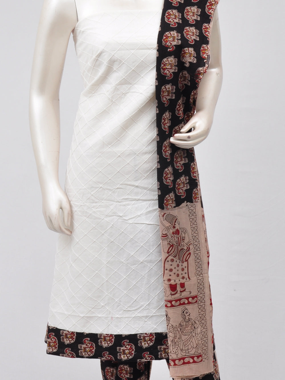 Kalamkari Designer Patch Dress Material [D70313021]