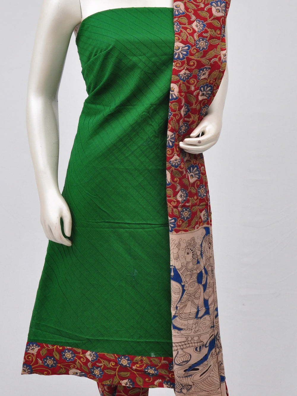 Kalamkari Designer Patch Dress Material [D70313023]