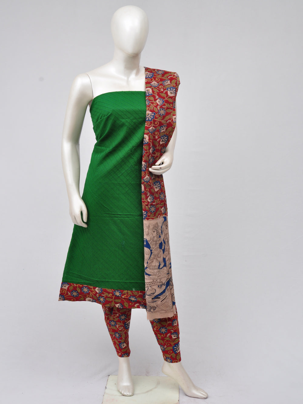 Kalamkari Designer Patch Dress Material [D70313023]