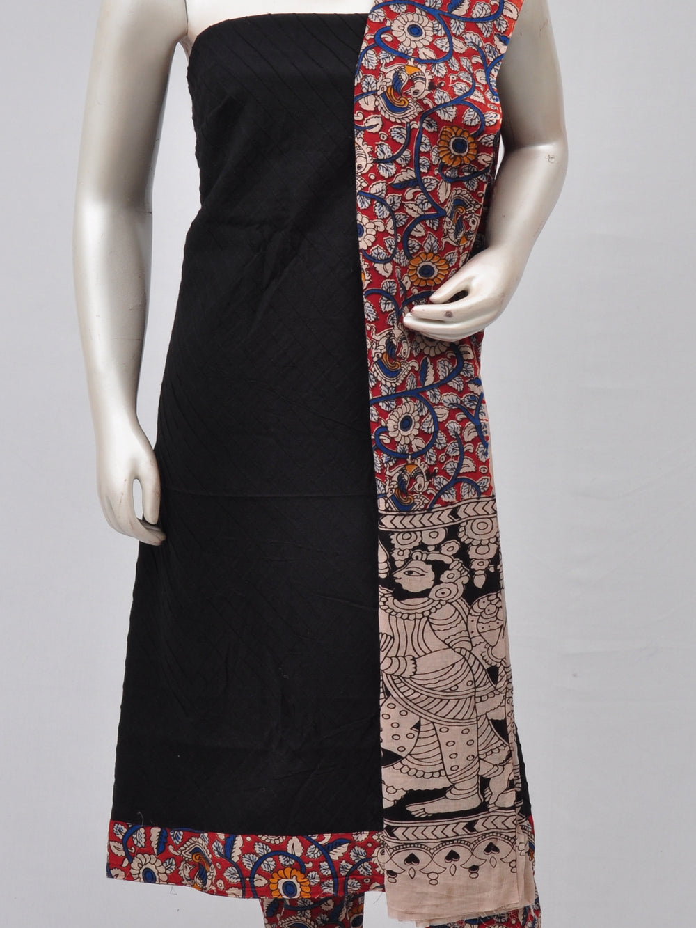 Kalamkari Designer Patch Dress Material [D70313024]