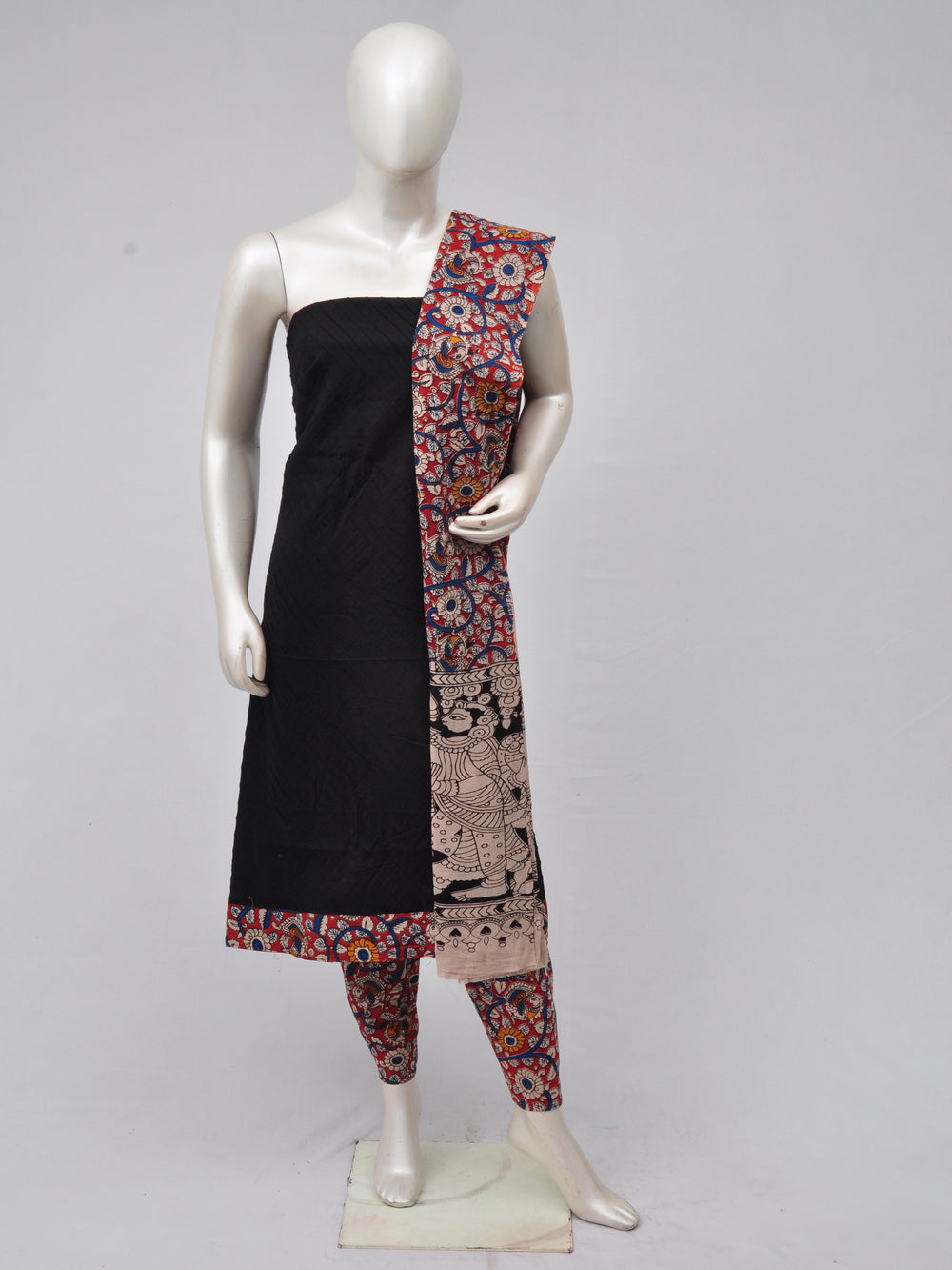 Kalamkari Designer Patch Dress Material [D70313024]