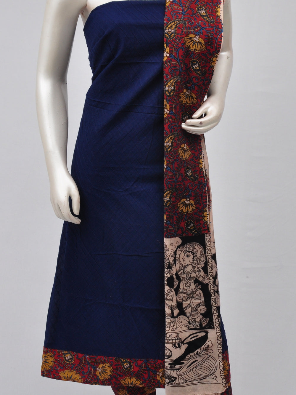 Kalamkari Designer Patch Dress Material [D70313025] - DressesForWomen.IN