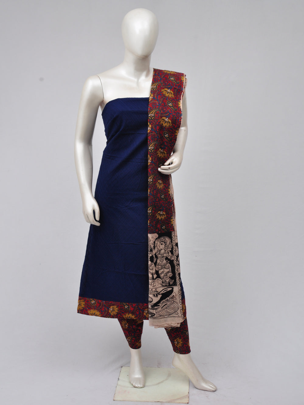 Kalamkari Designer Patch Dress Material [D70313025] - DressesForWomen.IN