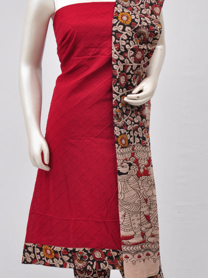 Kalamkari Designer Patch Dress Material [D70313027] - DressesForWomen.IN