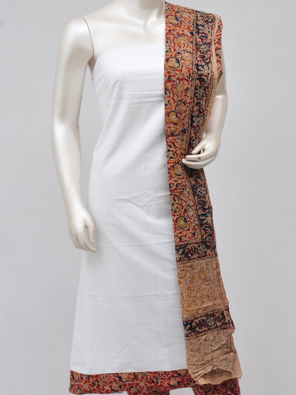 Kalamkari Designer Patch Dress Material [D70326041]