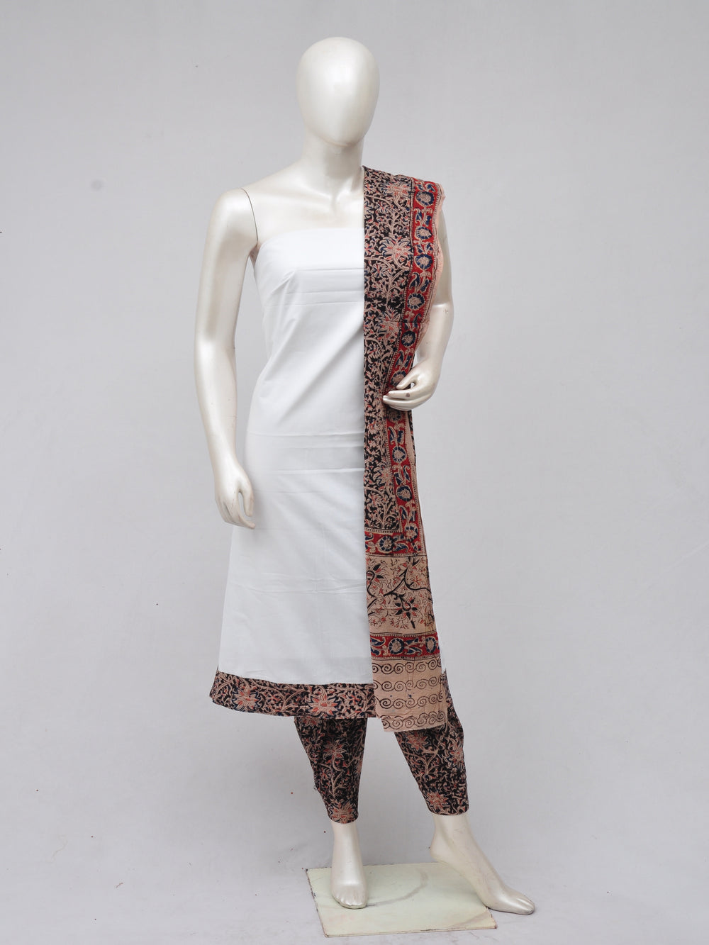 Kalamkari Designer Patch Dress Material [D70326045]
