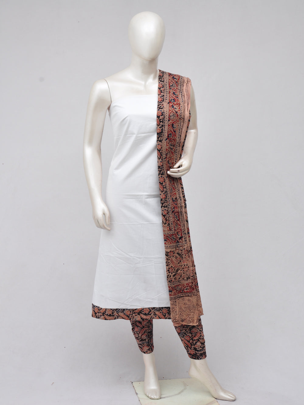 Kalamkari Designer Patch Dress Material [D70326048]