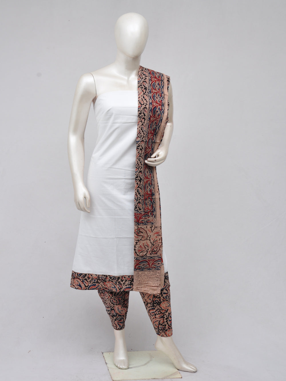 Kalamkari Designer Patch Dress Material [D70326049]