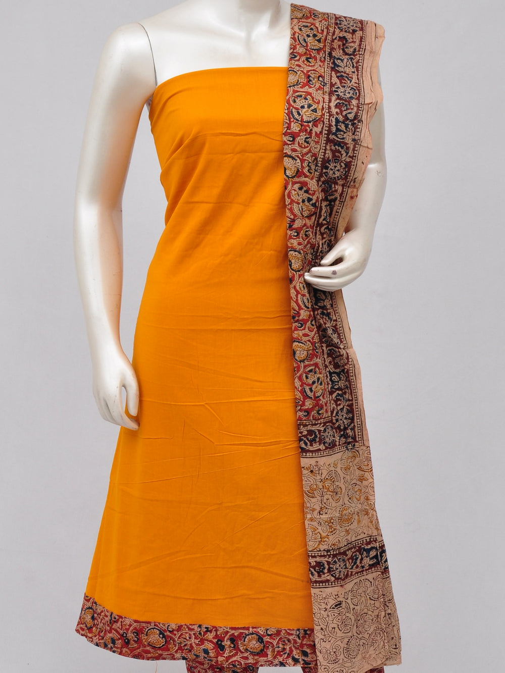 Kalamkari Designer Patch Dress Material [D70328112]